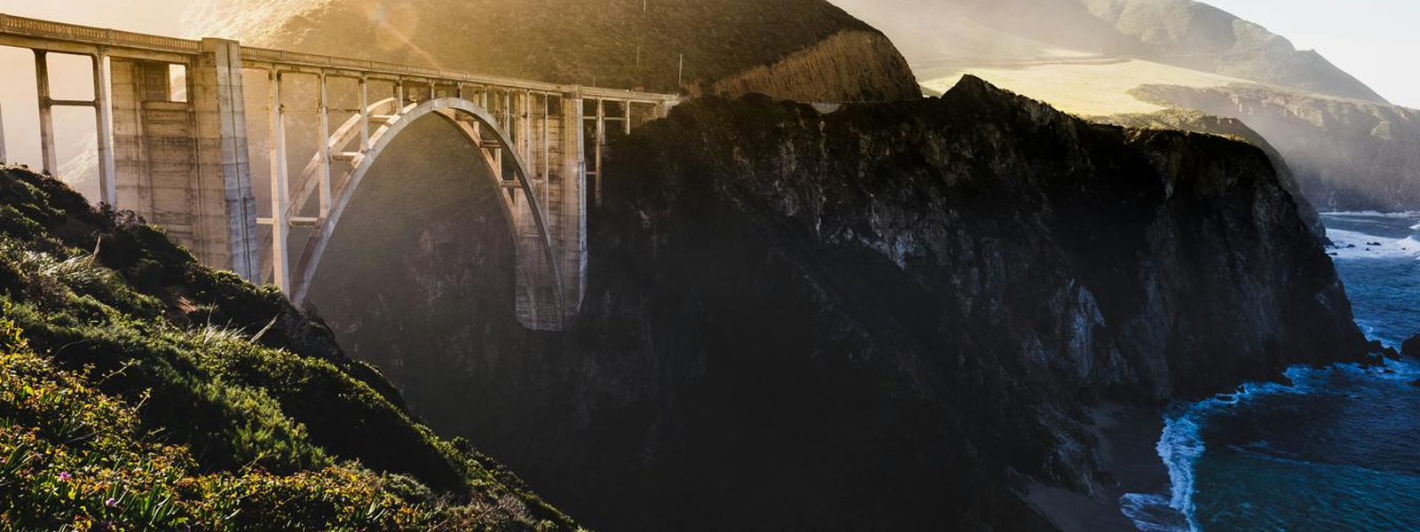 Bixby Creek Bridge on the Big Sur coastline in Monterey County, California